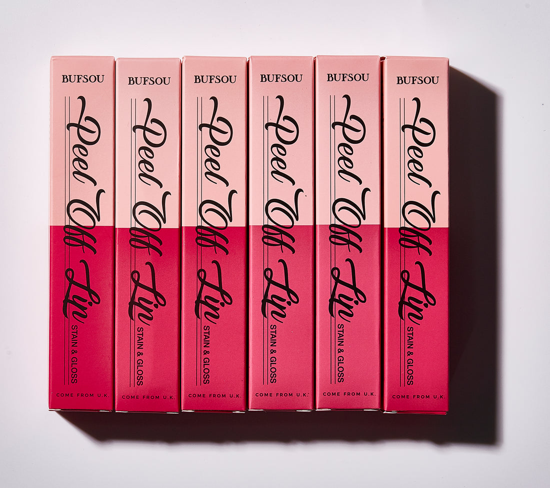 BUFSOU Peel Off Lip Stain & Gloss 6 colors (L-PO&G)