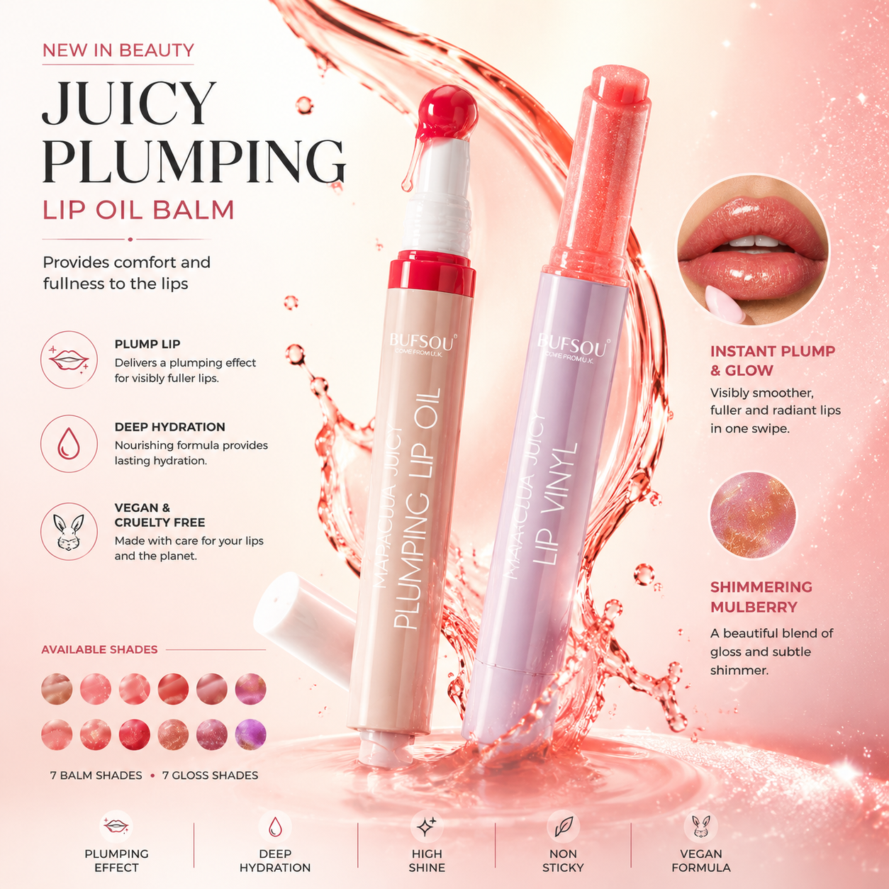 BUFSOU Juicy Plumping Lip Oil Balm