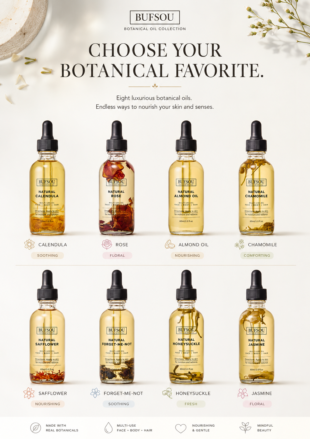 BUFSOU Natural Multi-Use Oil  （BC-FBO）