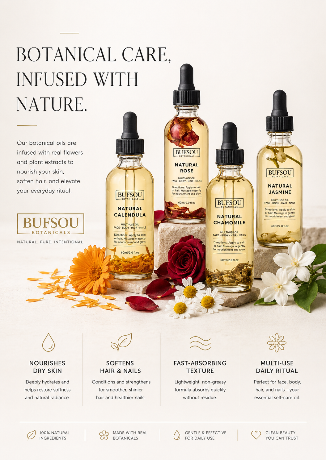 BUFSOU Natural Multi-Use Oil  （BC-FBO）