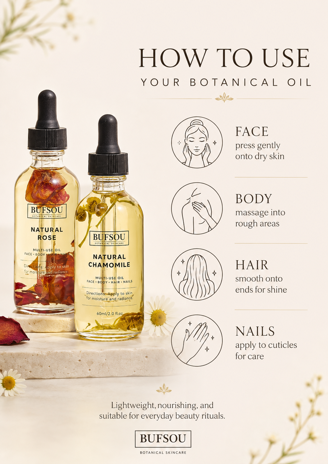 BUFSOU Natural Multi-Use Oil  （BC-FBO）
