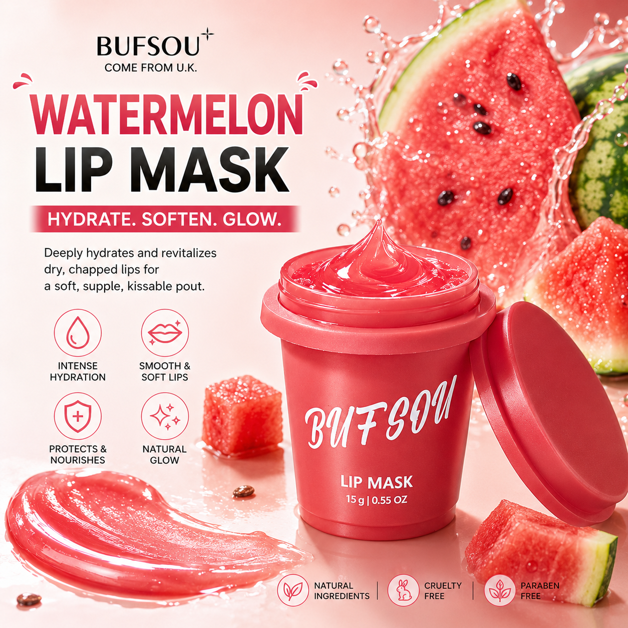 BUFSOU Fruits Lip Mask （L-LSM-01W）