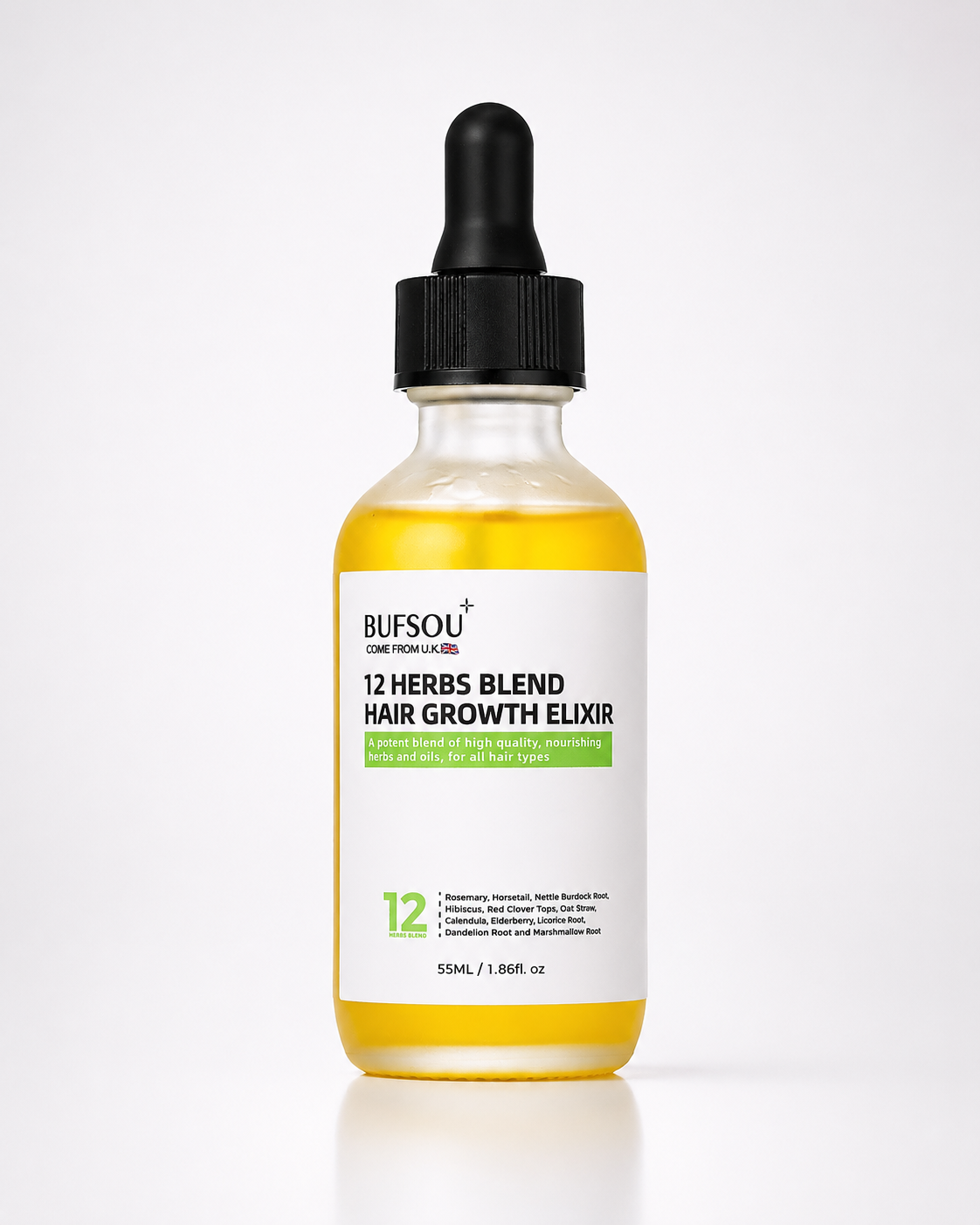 BUFSOU 12 Herbs Blend Hair Growth Elixir 55ML （HC-BG-01）