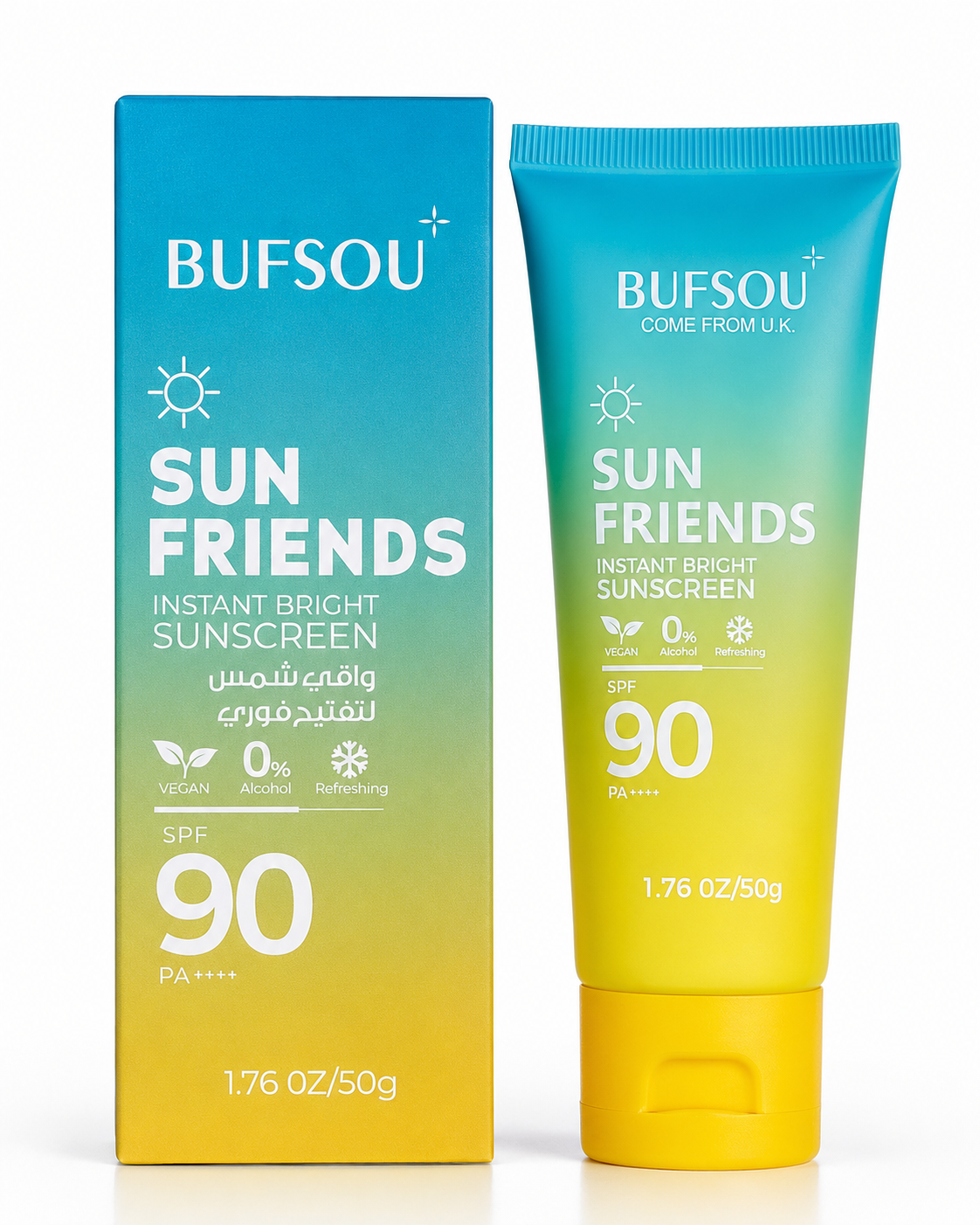 BUFSOU Sun Friends Instant Bright Sunscreen SPF 50 / SPF 90 (UC-IBS-01P)
