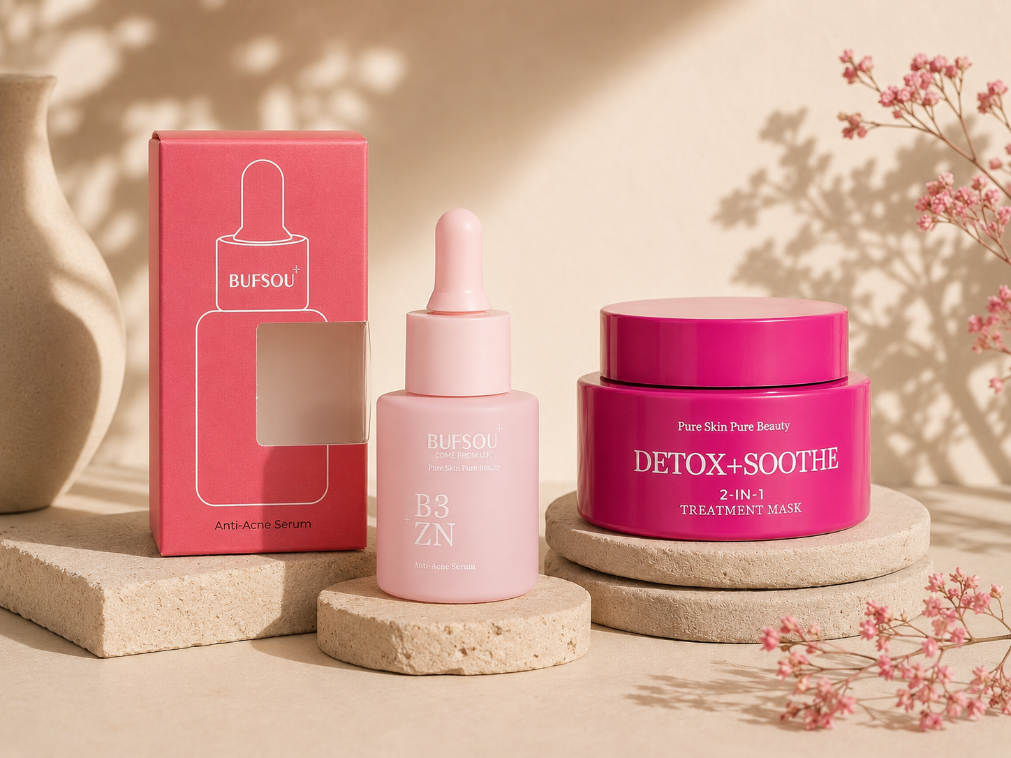 BUFSOU Vitamin B3 Serum（pink）20ML (SC-C-S-03P)