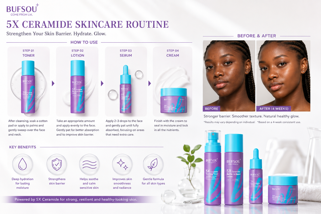 Professional Functional Skincare Set 5X Ceramide Repair Series （SC-P-5X）