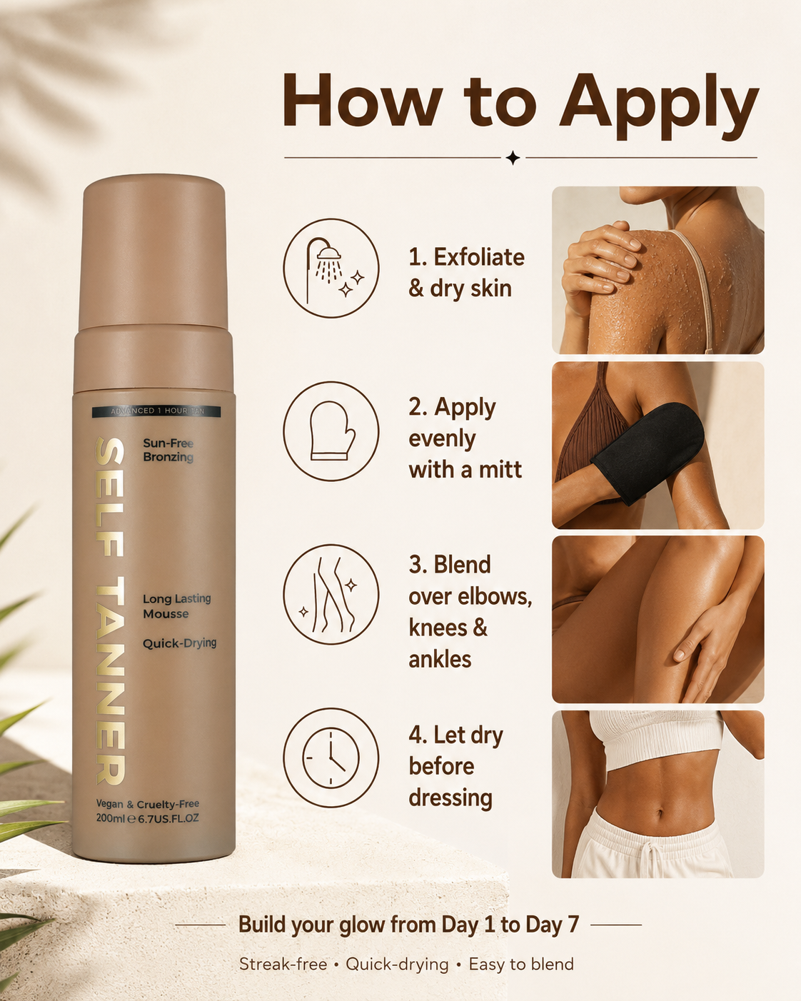 BUFSOU Self Tanner Mousse （BC-TM-01）
