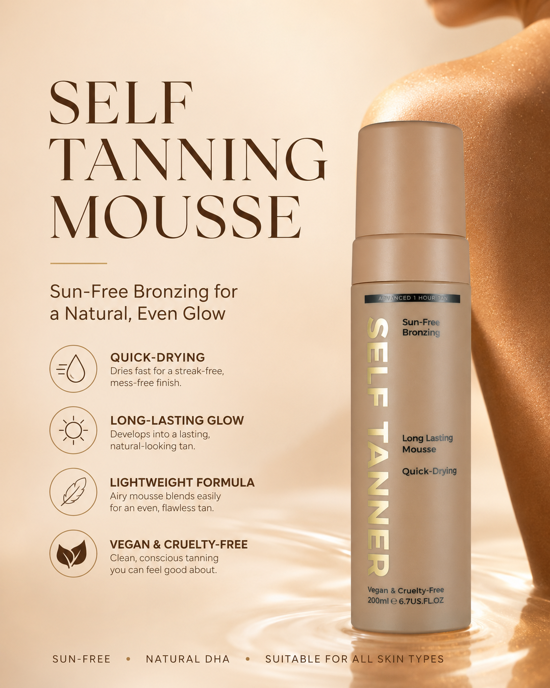 BUFSOU Self Tanner Mousse （BC-TM-01）