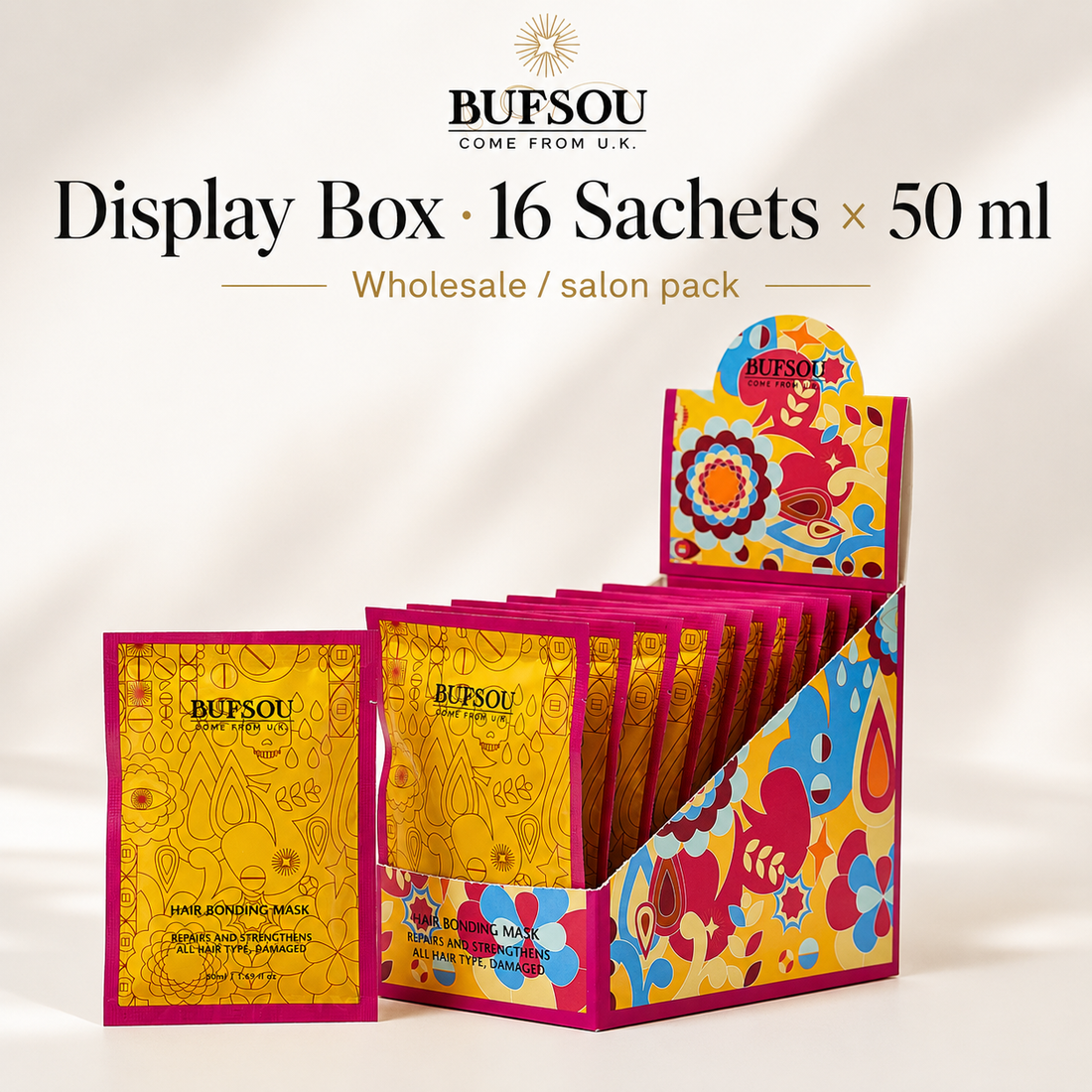 BUFSOU Hair Bonding Mask – 1 Sachet / 50 ml (HC-BM-01)