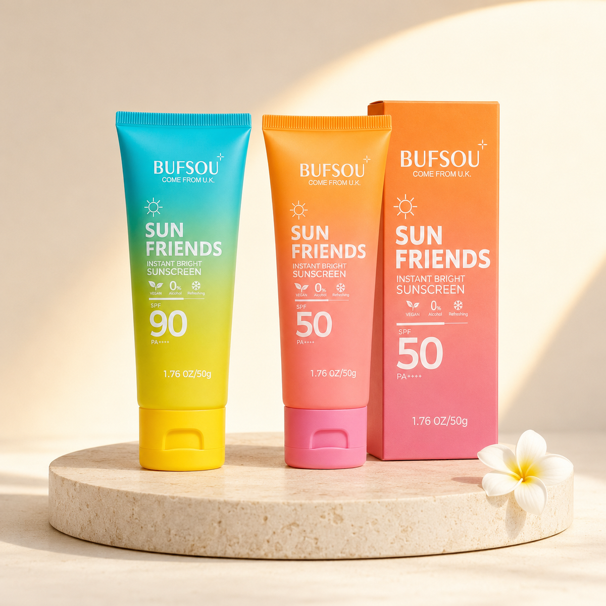 BUFSOU Sun Friends Instant Bright Sunscreen SPF 50 / SPF 90 (UC-IBS-01P)