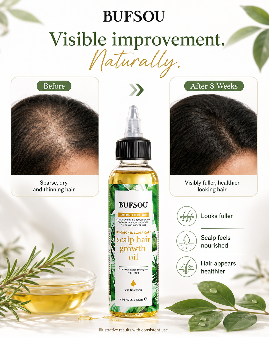 BUFSOU Batana Hair Growth Oil 120ML (HC-BC-01)