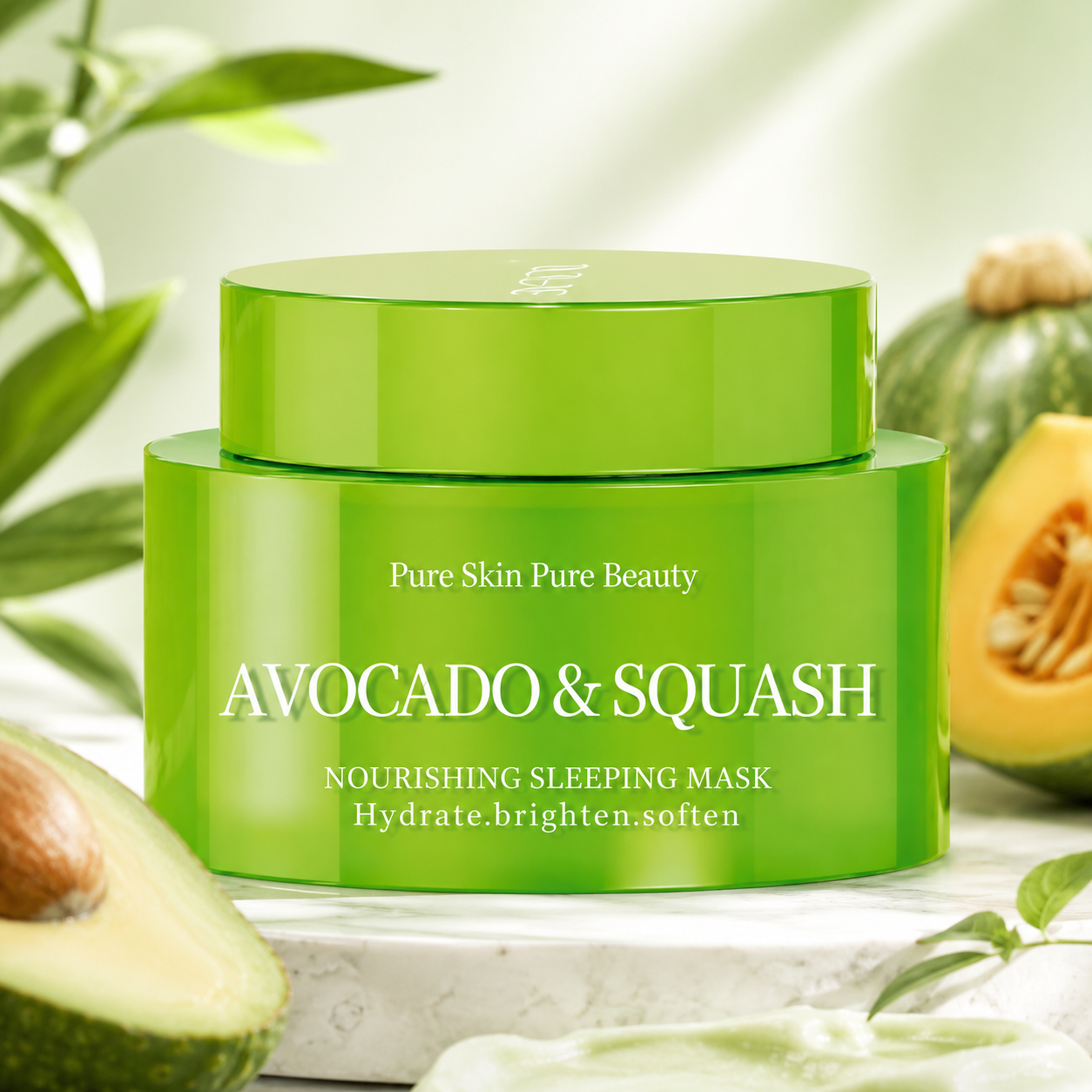 BUFSOU AVOCADO&SQUASH cream(green) 50ML （SC-C-C-01G）