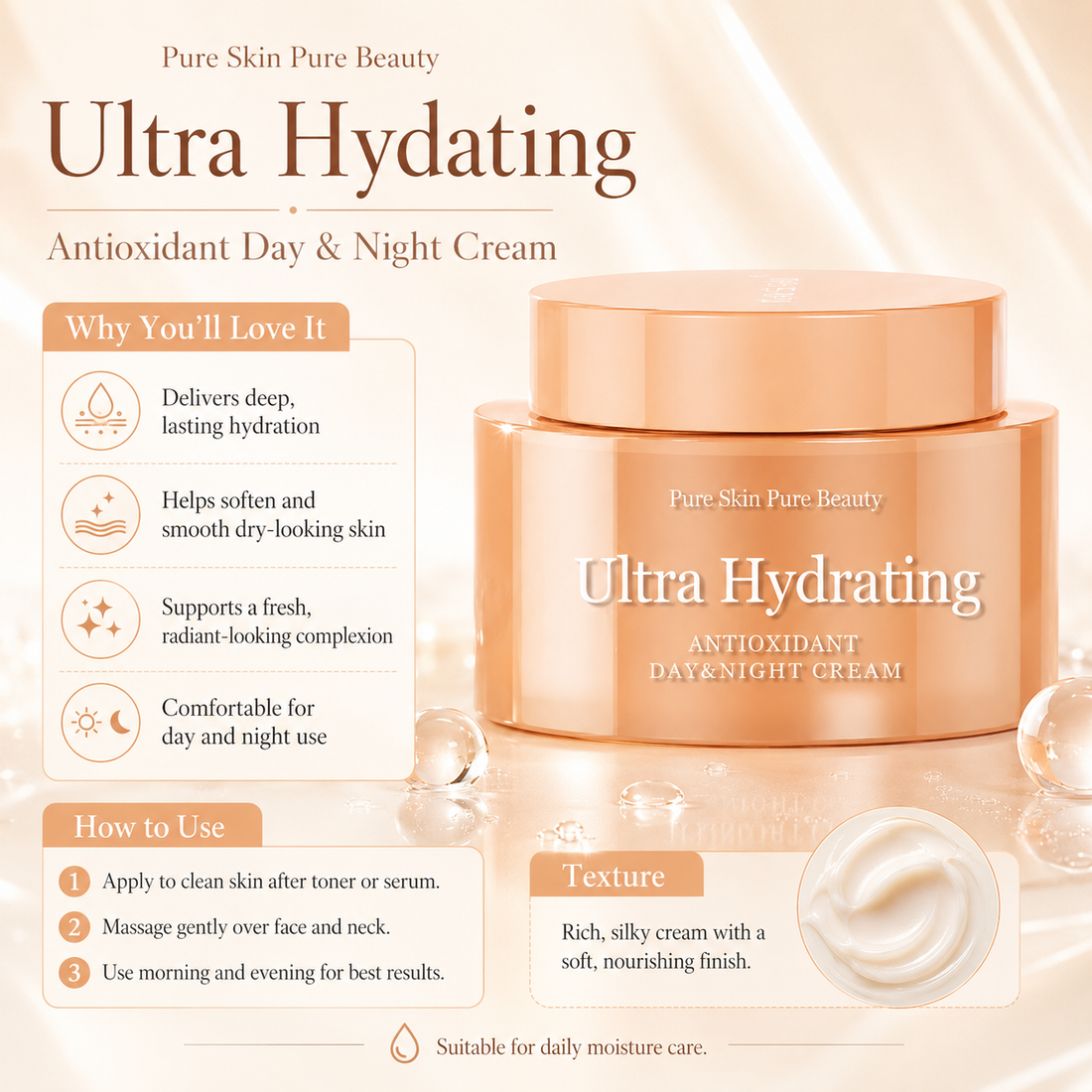 BUFSOU Ultra Hydrating facial cream（orange） 50ML (SC-C-C-06O)