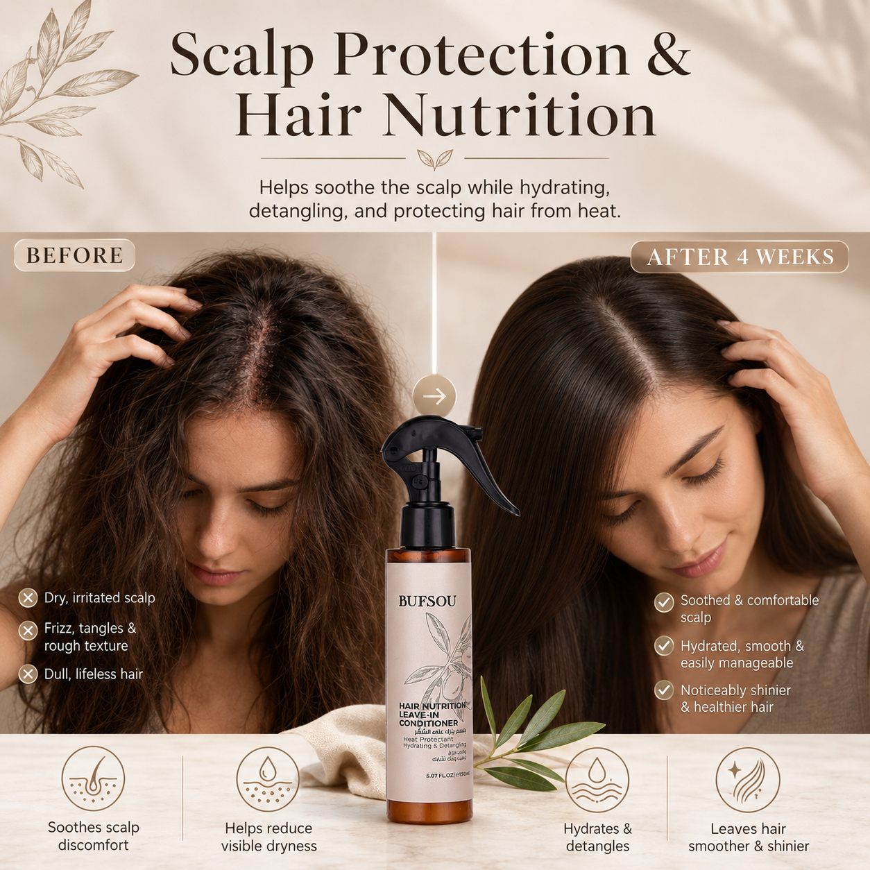 BUFSOU  Leave in conditioner 100ML (HC-LC-01)
