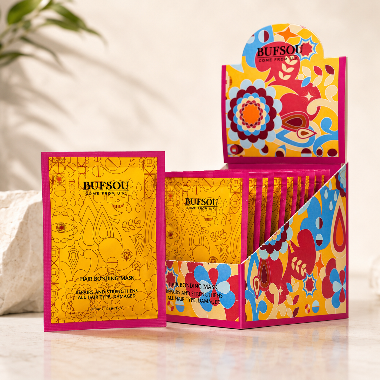 BUFSOU Hair Bonding Mask 50ml*16bag (HC-BM-01)