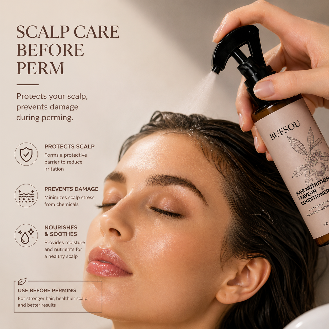 BUFSOU  Leave in conditioner 100ML (HC-LC-01)