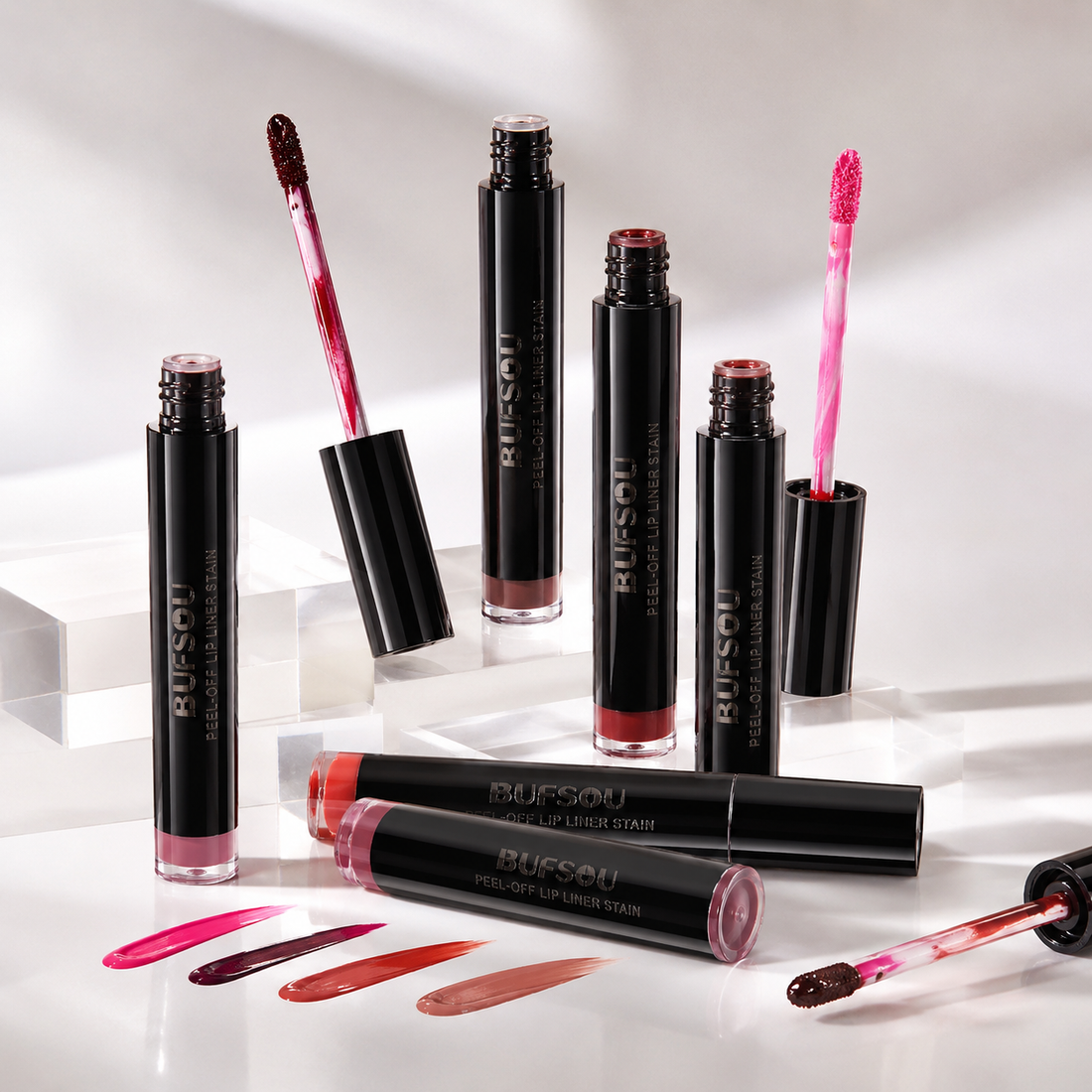 BUFSOW Peel Off Lip Liner Stain 6 color (L-POLS)