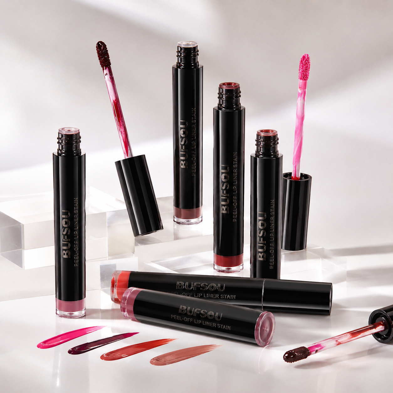 BUFSOW Peel Off Lip Liner Stain 6 color (L-POLS)