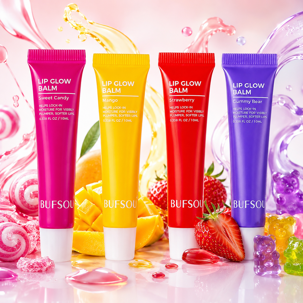 BUFSOU Lip Glow Balm (Multi-Scent) (L-LGB-01S)