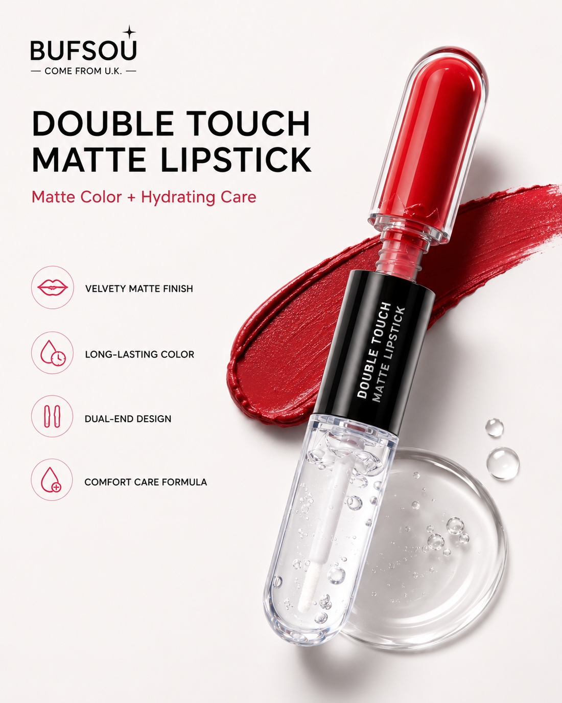 Double Touch Matte Lipstick (L-DTML-01)